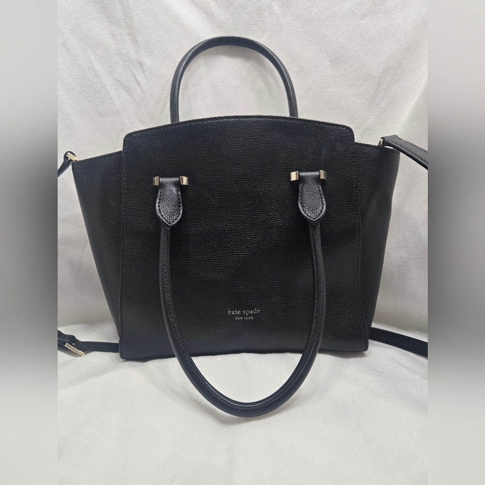 Kate Spade NY Black Top Handles Fall Winter Shoulder Bag
